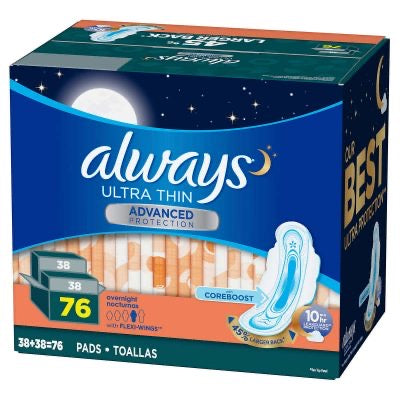 Always Ultra Thin 76 pads