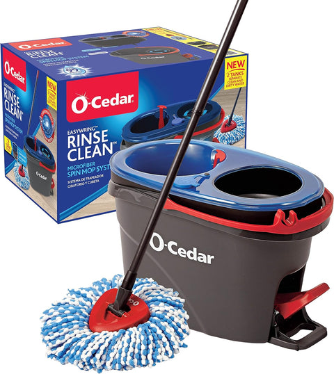 O-Cedar Easywring Rinseclean Microfibre Spin Mob & Bucket Floor