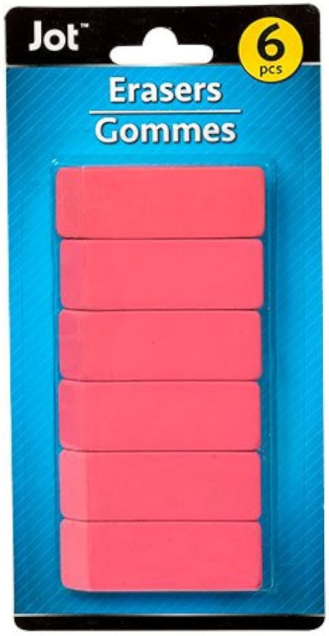 Jot Erasers 6pieces