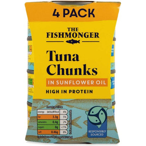 The Fishmonger Tuna Chunks 4pack