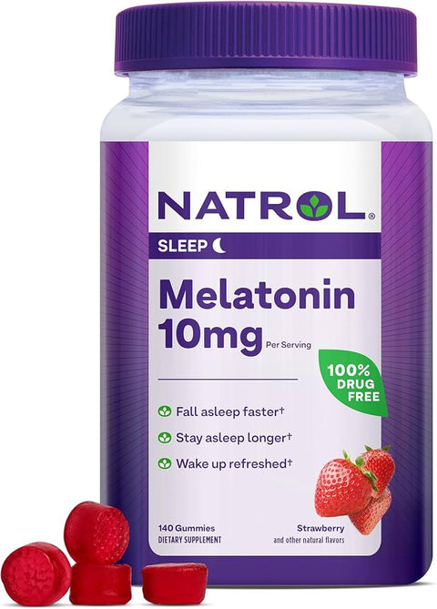 natrol sleep melatonin 10mg (140gummies)