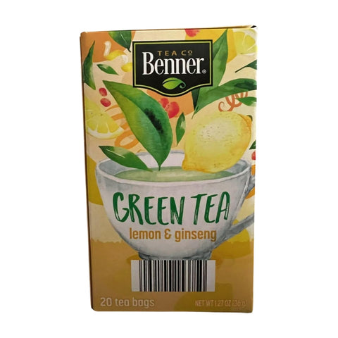 Benner Green Tea Lemon & Ginseng 20bags