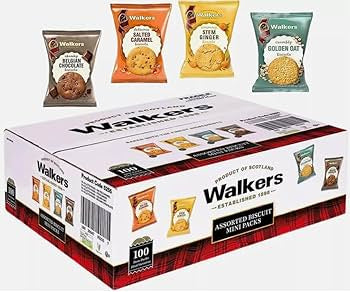 Walkers Assorted Biscuits 100 x25gm