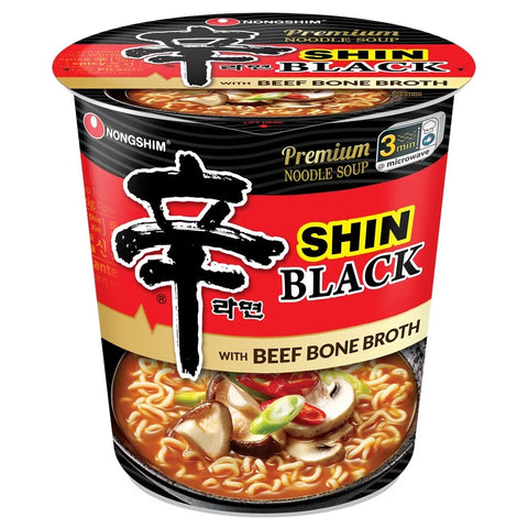 Nongshim Shin Black Beef Bone Broth Korean Spicy Ramyun Noodle 28.5oz