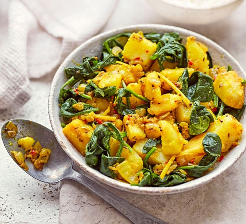 Saag Matar Aloo