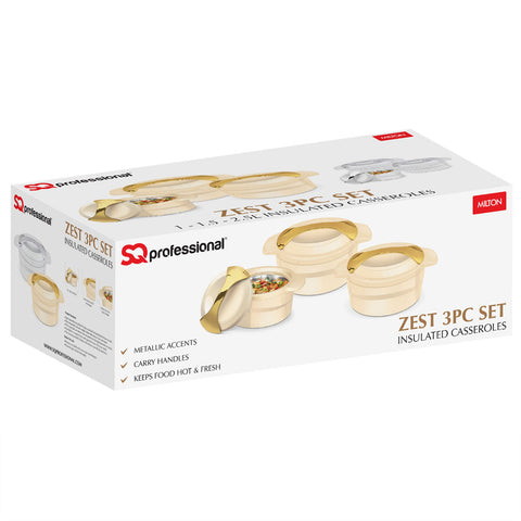 Sq Professional Zest Insulated Casserole 3pc Set