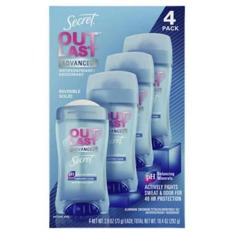 Secret Outlast Deodorant 4pack