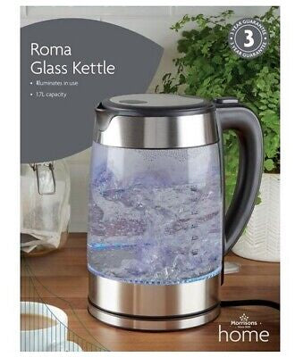 Morrisons Roma Glass Kettle 17L