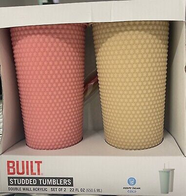 Built Studded Tumblers Set Of 2