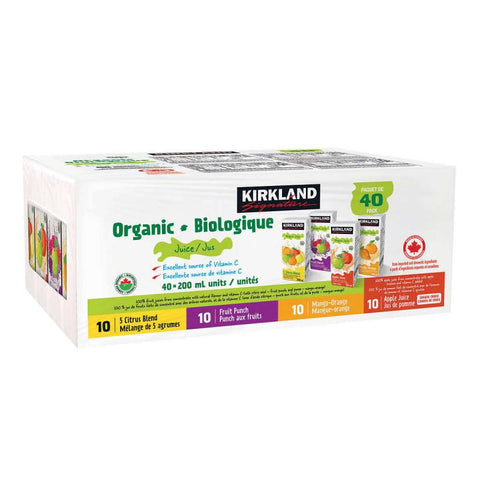 Kirkland Organic Juice 40pieces