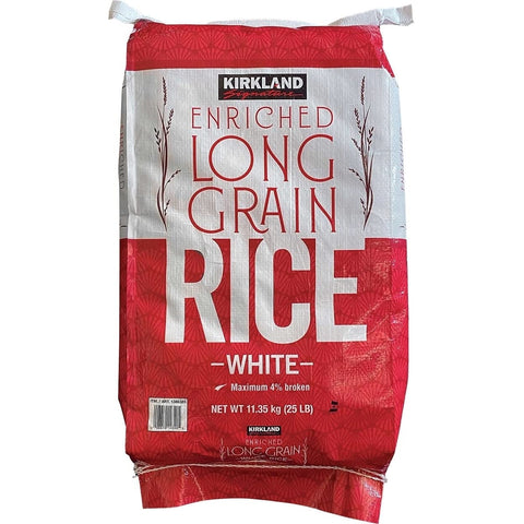 Kirkland Enriched Long Grain White Rice  25lb