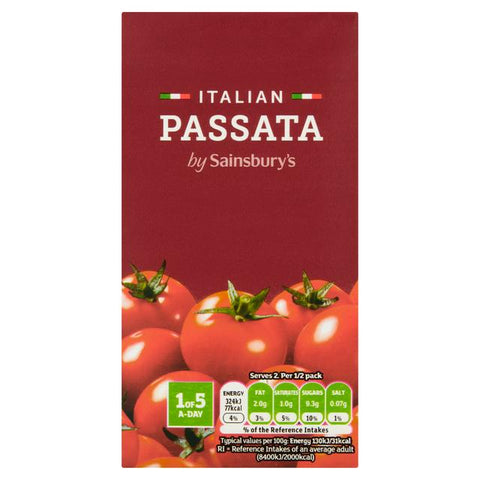 Sainsburry’s Italian Passata 500g