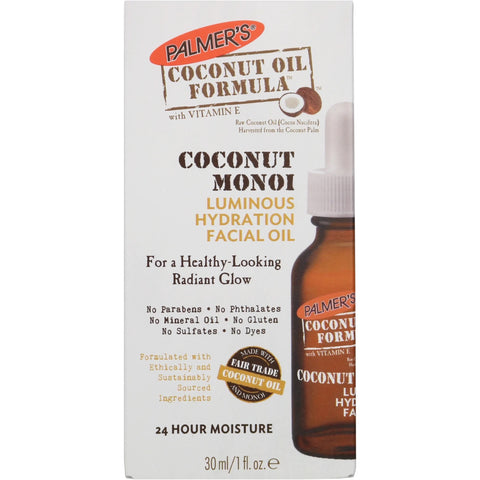 Palmers Cocoa Oil Formula Coconut Monoi Luminous Facial Oil 30ml