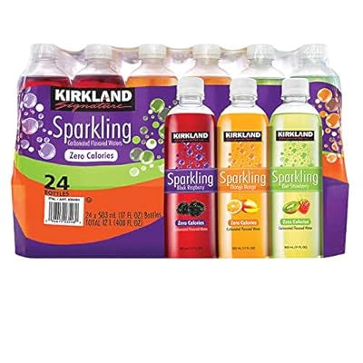 Kirkland Signature Sparkling Water,Variety Pack 12 fl oz 24pack