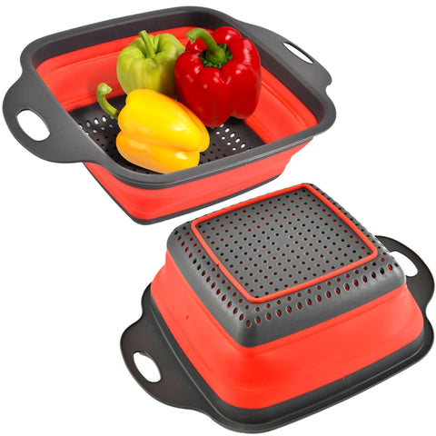 Silicone Folding Colander Square