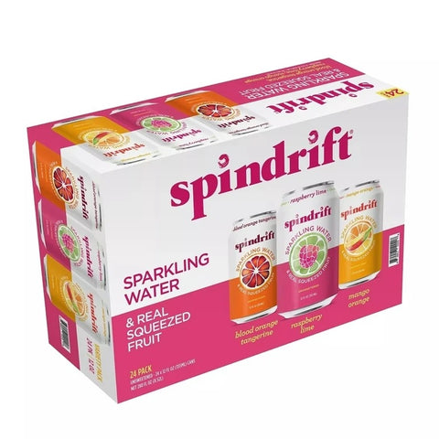 Spindrift Sparkling Water And Real Squeezed Fruits 30pieces