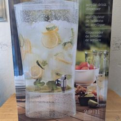 Fizz Acrylic Drink Dispenser 11L