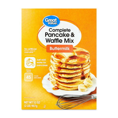 Great Value Complete Pancake & Waffle Mix, 32 oz