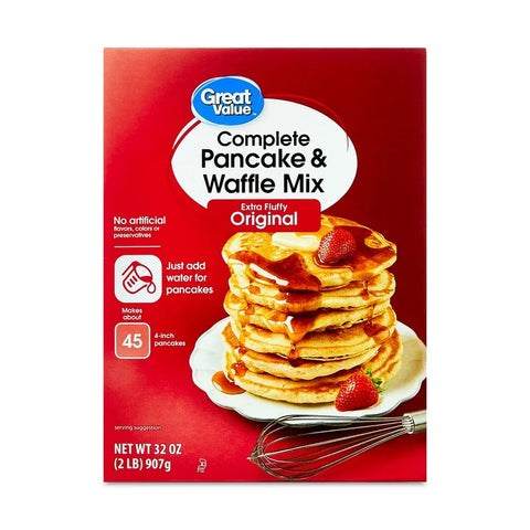 Great Value Complete Pancake & Waffle Mix, 32 oz