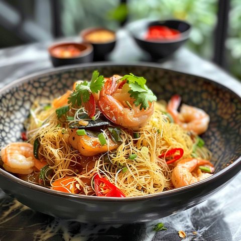 Seafood Singapore Noodles