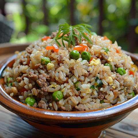 Olive Fried Rice In Mince Beef Meat