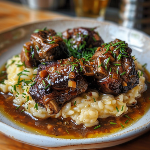 Bella Oxtail Steak On Risotto