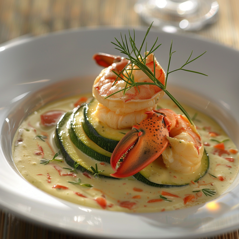 Zucchine Cream & Lobster