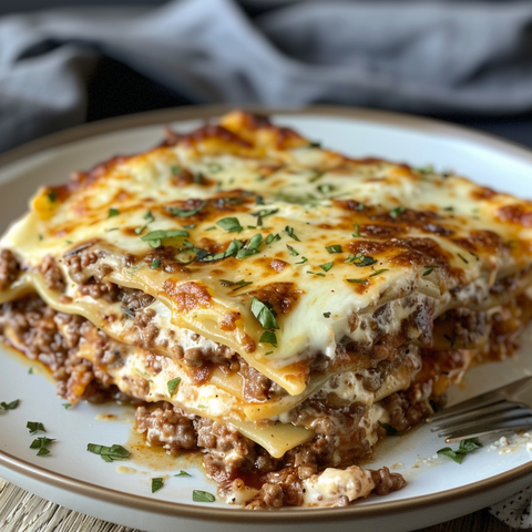 Beef Lasagna Or White Creamy Lasagna