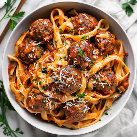 Meatball Fettuccine