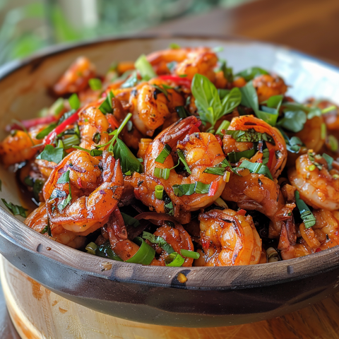 Spicy Prawns Cascade