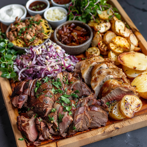 Slow Cooked Lamb Platter