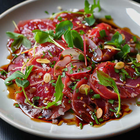 Wild Ostrich Carpaccio