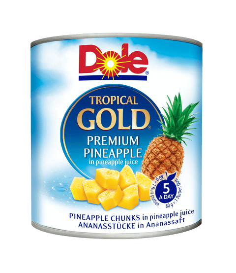 Dole Tropical Gold Pineapple Chunks In Pineapple Juice 20 oz Can