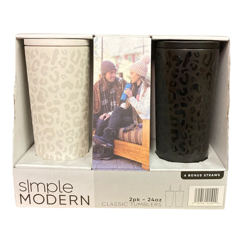 Simple Modern Classic Tumbler 24oz W/Lid & Straw