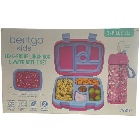 Bentigo 2 Piece Set Leak Proof Lunch Set & Water Bottle Set