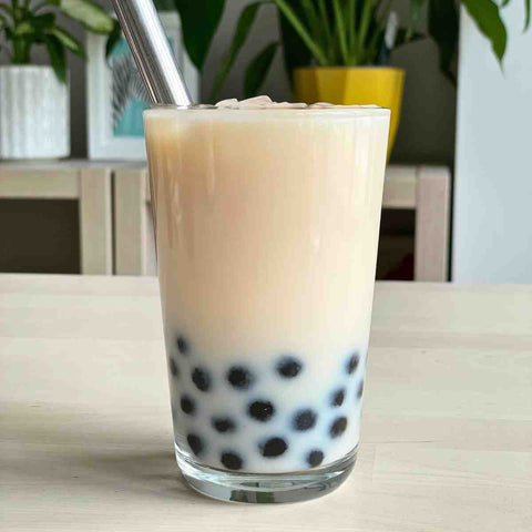 Jasmine Milk Tea(Try with lemon)