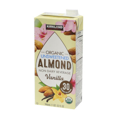 Kirkland Organic Unsweetened Almond Milk 946ml