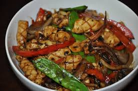 Squid In Blackbean Sauce