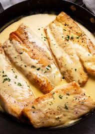 Fish Fillet In Wine Sauce