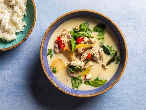 Thai Coconut Milk Galangal Soup / Tom Kha Gai