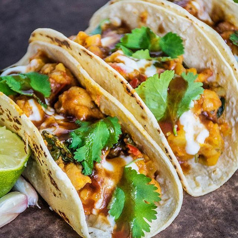 Chana Bhatura Tacos