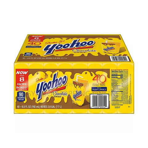 Yoohoo Chocolate Drink 40-6.5 FL oz Boxes