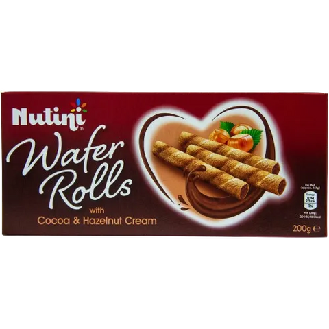 Nutini Wafer Rolls 200g