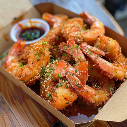 Golden Fried Prawns